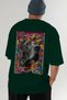 For Dog Lovers 28 Green Oversize T-Shirt with Dog Print on the Back 100% Cotton Unisex Dog Lover Premium Design - 7
