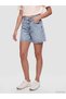 Lcw Jeans Indigo High Waist Women's Jean Shorts - 2