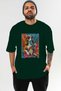 For Dog Lovers 23 Front Dog Print Green Oversize T-Shirt 100% Cotton Unisex Dog Lover Premium Design - 2