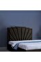 URANUS HEADBOARD CHANEL LIGHT BROWN L-180 : H-125 CM