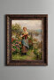 Knitting Enthusiast Young Woman - Vintage Patterned Painting - Thick Model - 2