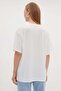 Stoned Bow Embroidered Crew Neck Casual T-Shirt - 7