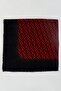 Women's Black Letter Patterned Flared Scarf - 2