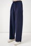 Women's High Waist Wide Leg Pants 1527 - Navy Blue - 4