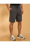 Men Charcoal Embellished Shorts
