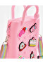 Women Pink Silicone Bag With Charms - 2