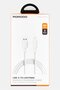 USB-A To Lightning Durable Charging Cable, White
