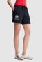 Ecko Red Sadie Loose Fit Double Pocket Printed 3 Cotton Women's Black Shorts