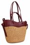 Polen Straw Shoulder Bag with Leather Detailing, Stylish Design, Large Size Beach and Daily Women's Bag - 6