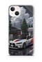 iPhone 13 Compatible Bmw Patterned Transparent Phone Case