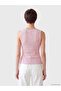 Soulife Pink Crew Neck Asymmetrical Cut Blouse - 4