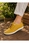 Akiki Leather Perforated Orthopedic Women's Shoes Yellow Summer Comfort Size 36-44 - 3