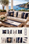 Marine Sea Yacht Pattern Navy Blue White Beige 4 Throw Pillow Covers 1 Runner 5-Piece Set Throw Pillow Cover Set. Table Set Double-Sided Throw Pillow Cover Digital Printing - 8