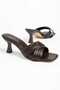 Palermo Women's Heeled Slippers with Cross Straps - 4