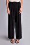 Culotte High Waist Wide Leg Viscose Black Trousers H1047Ax26Sm - 2