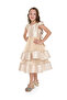 Girls Mesh Insert Layered Festive Ramadan Dress - 3