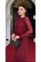 Tulle Detailed Ruched Design Long Dress - 3