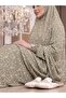 Women's Prayer Gown - Two-Piece Flower-Patterned Seasonal Sweat-Proof Jersey Fabric - Comfortable Fit - 4