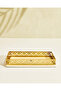 Gold Pearl Amenity Tray With Metal Base - 5