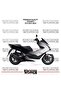 ملصق تزييني لدراجة هوندا PCX 2021-2024، طقم جاهز لتزيين المحرك بلونين، جودة عالية
