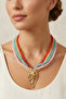 Leaf Detail Glass Bead Necklace