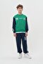 Boys' College Style Nyc La Printed Color Block Tracksuit Set