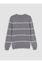Özmarka New Season Crew Neck Striped Men's Knitwear Sweater - 7