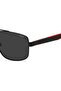 UV Protected Sunglasses Matte Black Frame Grey Mirror Lens 59mm - HG-1338/S-003 - 4