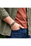 6mm Chakra Agate Stone Leather Cord and Zamak Lock Bracelet 18392B2D6M5 - 2