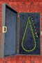 Green Color Special Boxed 45 Beaded Old Bowling Ball Prayer Beads - 3