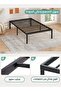 Metal Bed Frame, 90 CM Heavy-Duty Full Platform Bed Frame, No Box Spring Needed, Easy Assembly, Noise-Free, Sturdy Mattress Foundation, Underbed Storage Space - 5