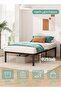 Metal Bed Frame, 90 CM Heavy-Duty Full Platform Bed Frame, No Box Spring Needed, Easy Assembly, Noise-Free, Sturdy Mattress Foundation, Underbed Storage Space - 4