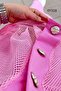 Mesh Cardigan Modal Fabric Dress Set 6Y318 - 5
