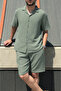 Male, Apash Collar, Summer, 100% Cotton, Muslin Weaving, Top-Down Suit G14-303 - 5