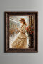 Roses and Woman - Vintage Patterned Painting - Thick Model