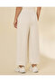 Women White Culotte Wideleg Pants - 5