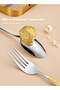 24-Piece Stainless Steel Cutlery Set Kitchen Utensil Set Western Tableware Suitable For Home Kitchen Restaurant Hotel Party Dining Picnic Dining Exquisite Packaging Gift - 2