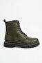 Zrc009 Premium Lace-Up Zippered Men's Boots Khaki - 6