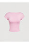 Kayık Yaka Side Gathered Body-Hugging Blouse - 2