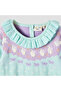 Bunny Print Romper with Long Sleeves and Ruffle - 3
