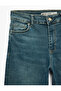 Cotton Slim Fit Regular Waist Spanish Flare Denim Trousers - Flare Jeans - 3