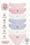 Women's 7-Piece Cotton Slip Panties Set Flexible Comfortable Daily Underwear Patterned Basic Panties