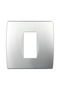 TEM Soft 1-module device frame, silver