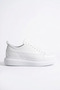 Drake High Quality Lace-Up Thick Sole Men's Casual Sneaker White - 3