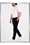 Men's Black Slim Fit Fabric Pants Jogger