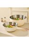 2-Piece Stainless Steel Mixing Bowl Set (1200ml + 2500ml) - Kitchen Prep Bowls for Salad, Mixing, Dough & Egg Whisking - Non-Slip Base