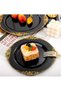 Boxwoods 125 Pcs Black and Gold Premium Quality Disposable Dinnerware Set Heavy Duty Plates Golden Cutlery For Birthday Wedding Eid And Iftar Dinner Party holiday celebrations Suitable for 25 Guests - 4