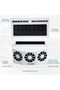 Solar Powered Car Exhaust Fan with 3 Cooling Fans – 4500 RPM Solar Car Window Ventilator (White) - 3