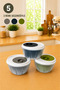 4.5 L Spin Dryer Salad Dryer Large Size Greenery and Vegetable Strainer - 5