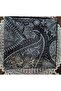 Shawl Patterned Hand-Sewn Soft Scarf - Black - 3